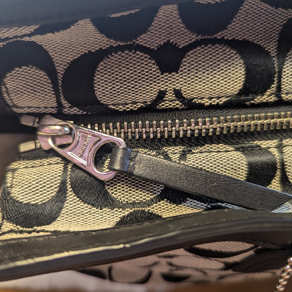 Coach Black and Gray Women's Tote Bag - Picture 5 of 8